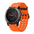 Orange AXYON® QuickFit Silicone Strap for Garmin (22mm).