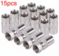 15 silver metal connectors on a white background with '15pcs' text.
