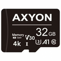 Axyon 32GB memory card on a white background