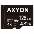 AXYON 128GB memory card on a white background