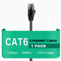 Cat6 Ethernet cable 1 PACK with packaging on a white background