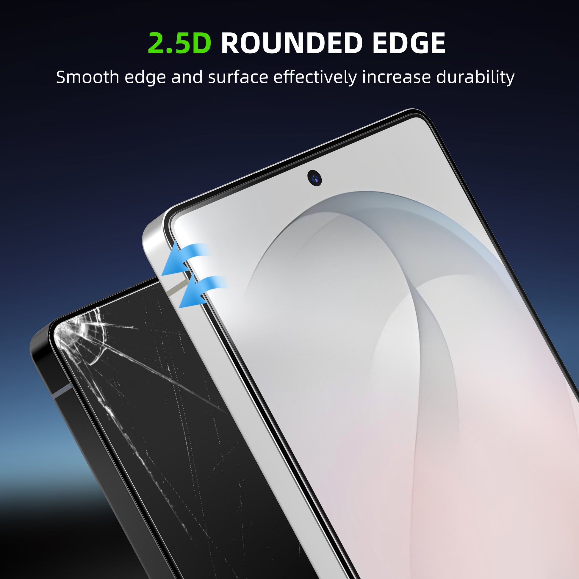 AXYON® Titan Series – 2.5D Rounded Edge Tempered Glass, Smooth Surface for Extra Durability on Samsung Galaxy S26 Ultra
