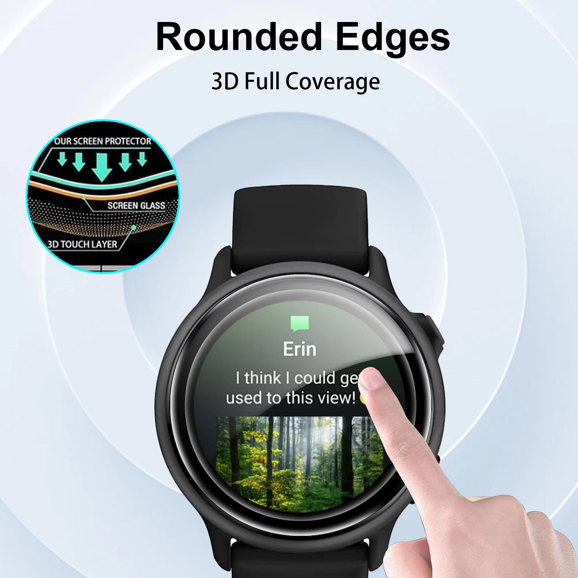 AXYON PMMA Screen Protector Application on Garmin Vivoactive 6 - Bubble-Free Installation Process