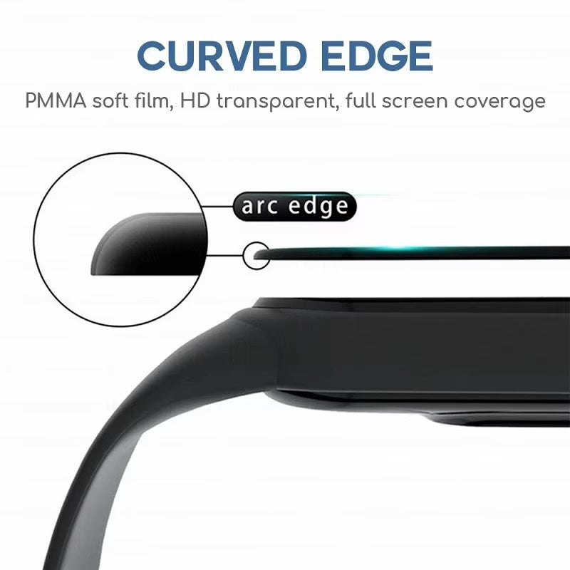 Close-up of smooth bubble-free PMMA film with oleophobic coating