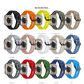 Collection of smartwatch bands in various colors on a white background | AXYON