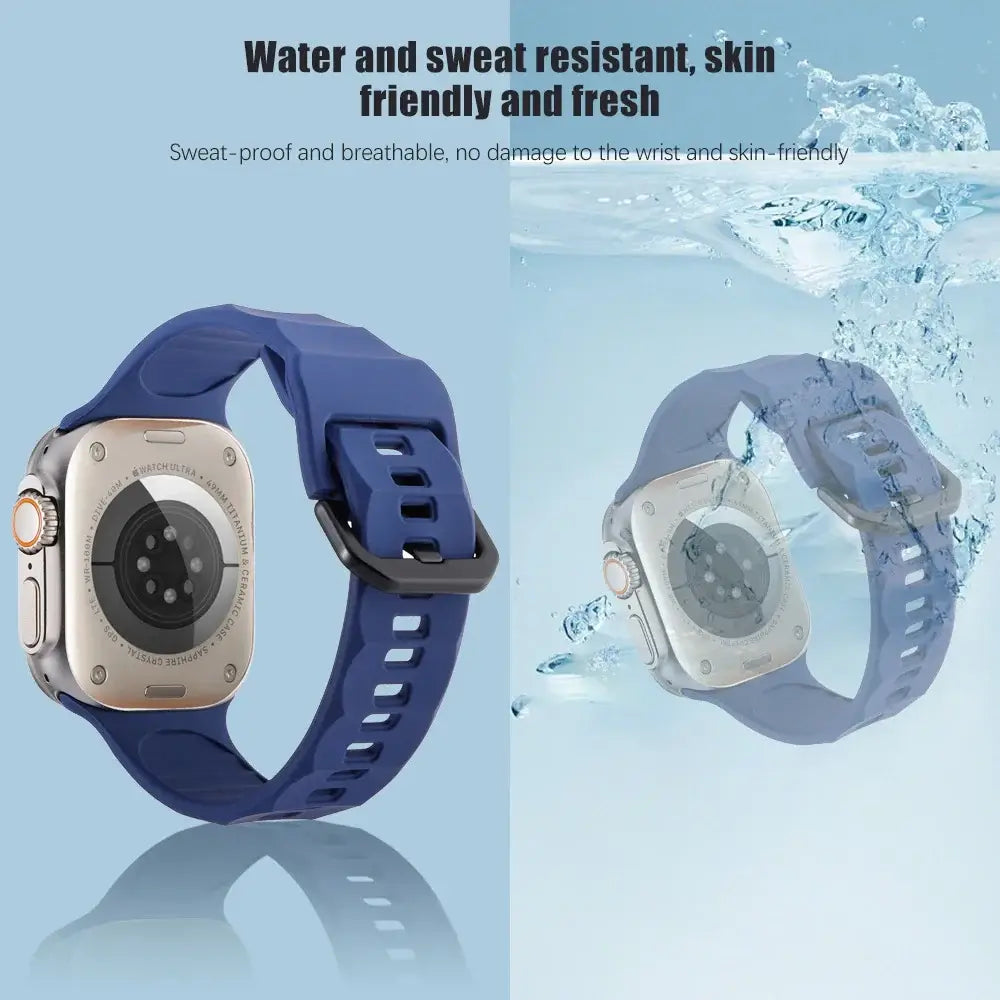 Collection of smartwatch bands in various colors on a white background | AXYON