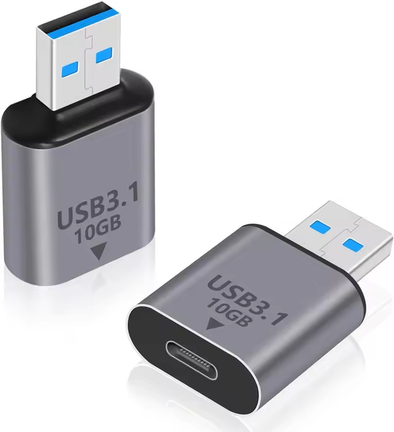 Two USB 3.1 adapters on a white background