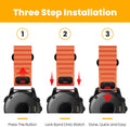 AXYON QuickFit Silicone Strap for Garmin smartwatch in black, orange, and white – available in 22mm and 26mm sizes; premium silicone, waterproof, and sweat-resistant, suitable for sports and everyday wear
