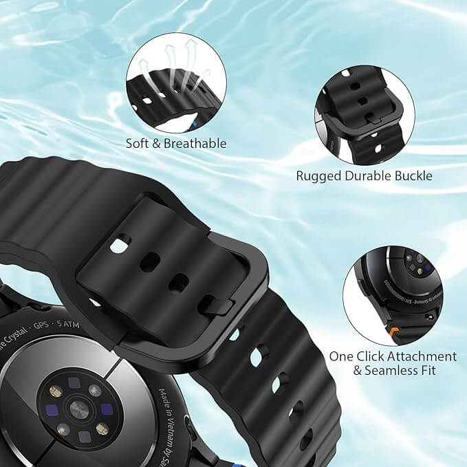 Samsung Galaxy Watch Ultra Bands 47mm Sport | AXYON Soft Breathable