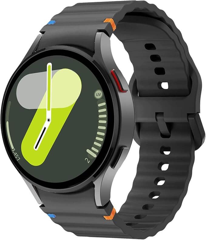 Samsung Galaxy Watch Ultra Bands 47mm Sport | AXYON with a black band on a white background