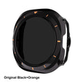 Samsung Galaxy Watch Ultra 47 mm Glass Case | AXYON Black Orange