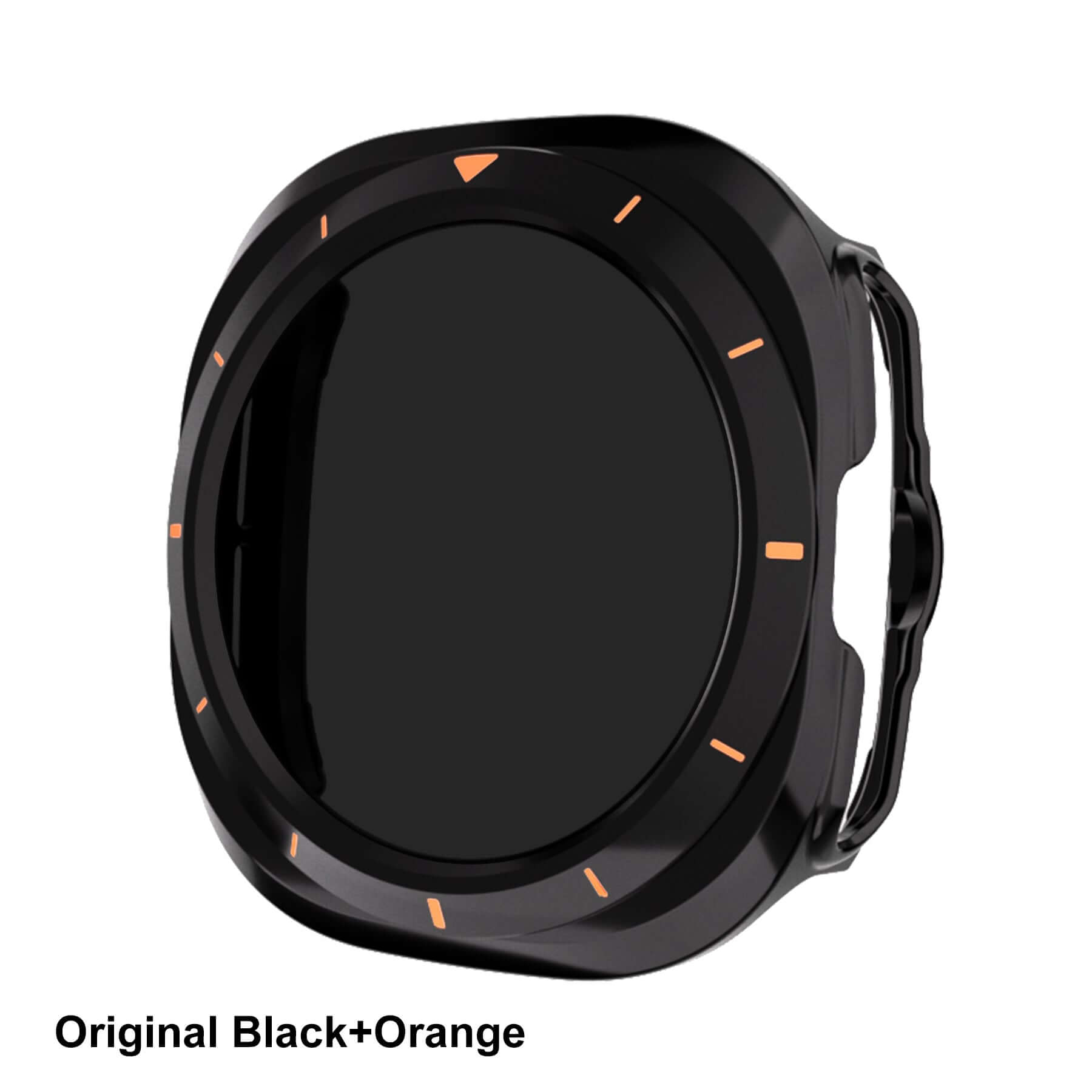 Samsung Galaxy Watch Ultra 47 mm Glass Case | AXYON Black Orange