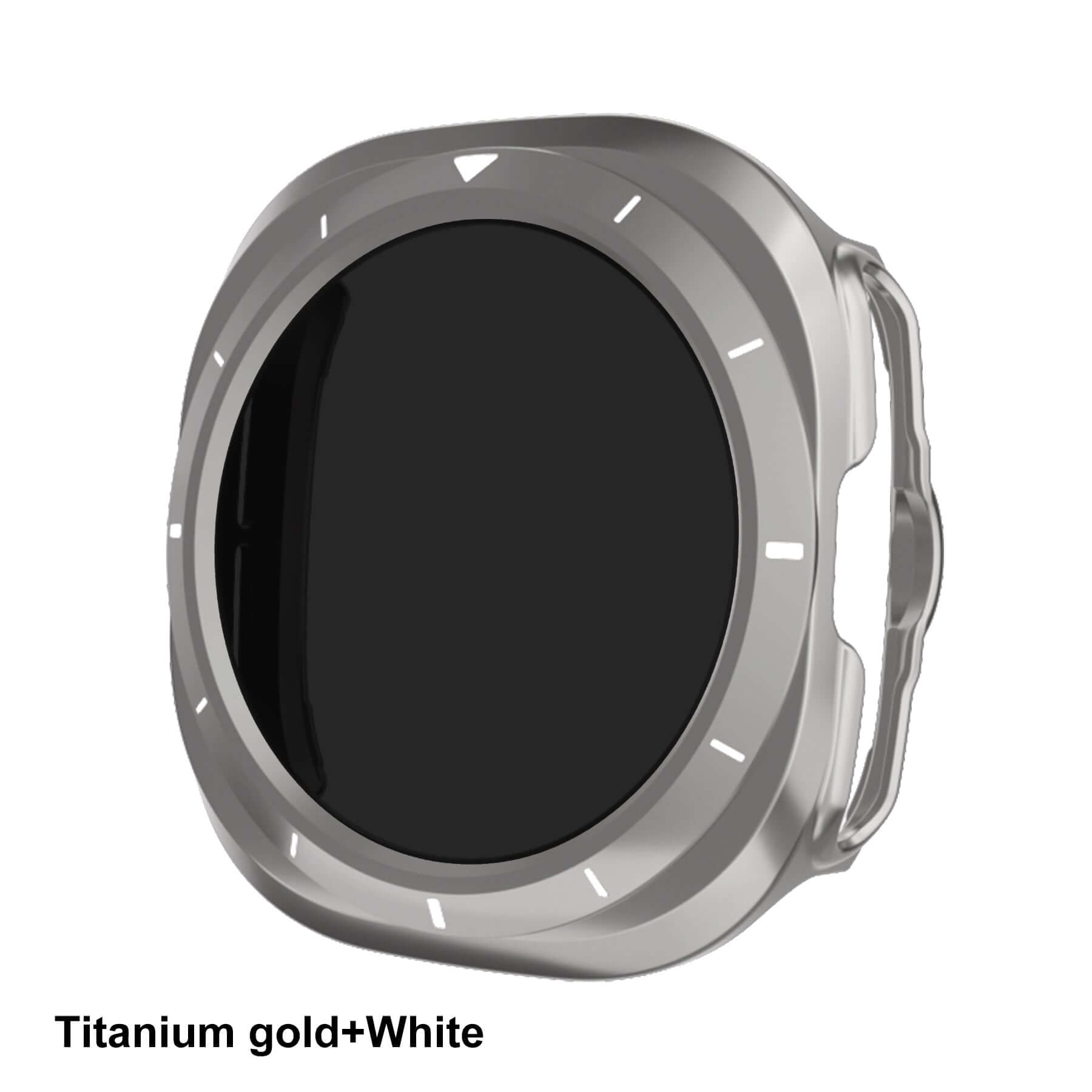 Samsung Galaxy Watch Ultra 47 mm Glass Case | AXYON White Gold