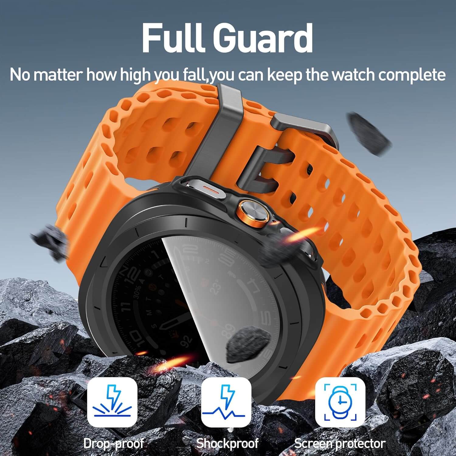 Samsung Galaxy Watch Ultra 47 mm Glass Case | AXYON Guard