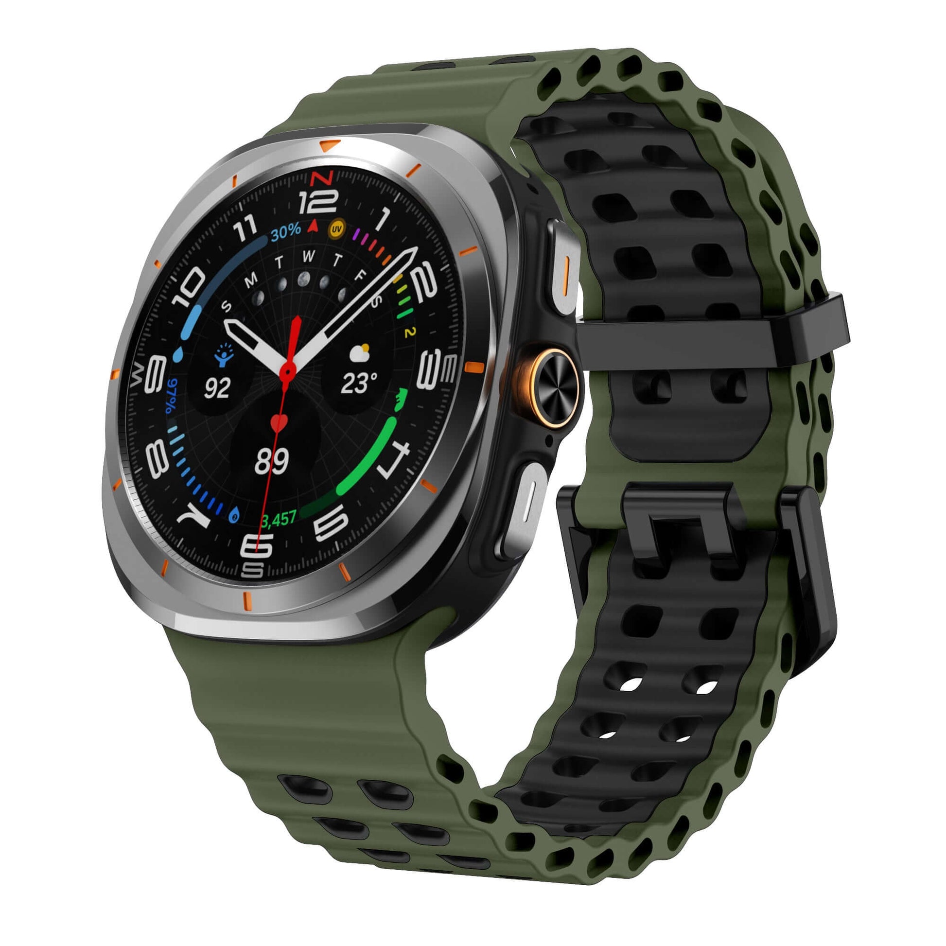 Samsung Galaxy Watch Ultra 47mm Strap Sport Band - AXYON Green