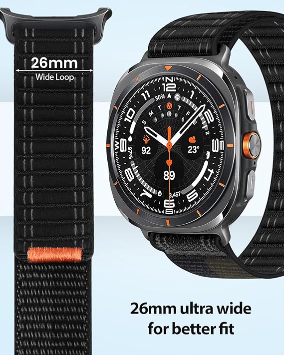 Samsung Galaxy Watch Ultra 47 mm Nylon Band | AXYON Size