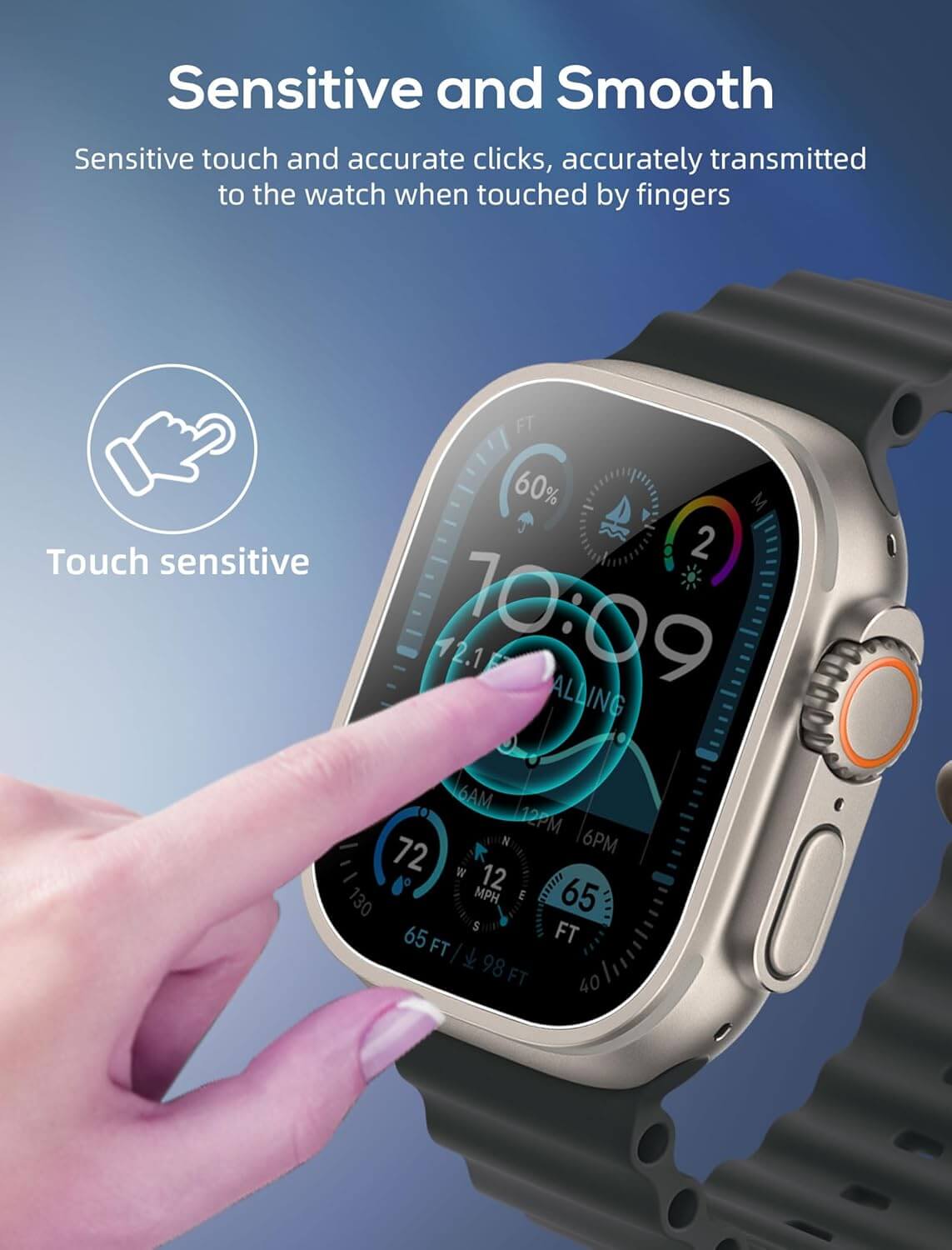 Screen Protector for Apple Watch Ultra 49mm | AXYON Sensitive