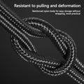 3.5mm Audio Jack Extension Cable – Dual Jack AUX | AXYON Resistant