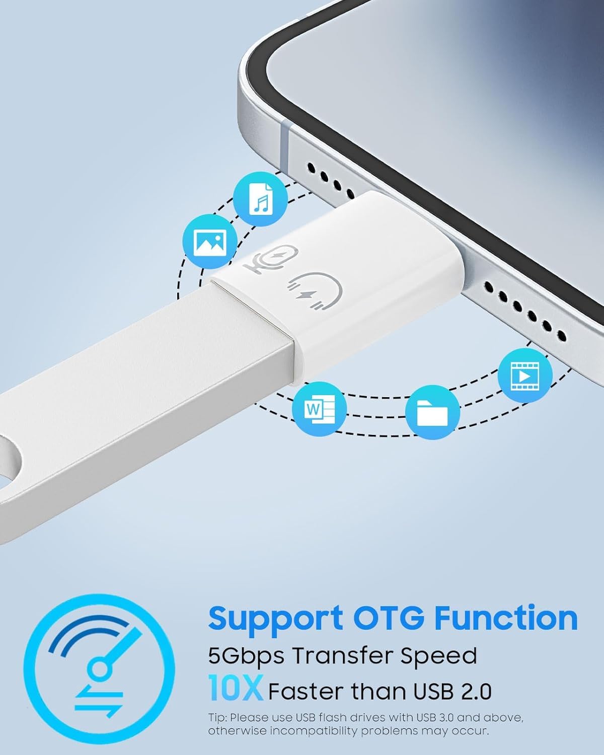 iOS to USB 3.0 OTG Adapter 2-Pack Fast & Compact | AXYON Support