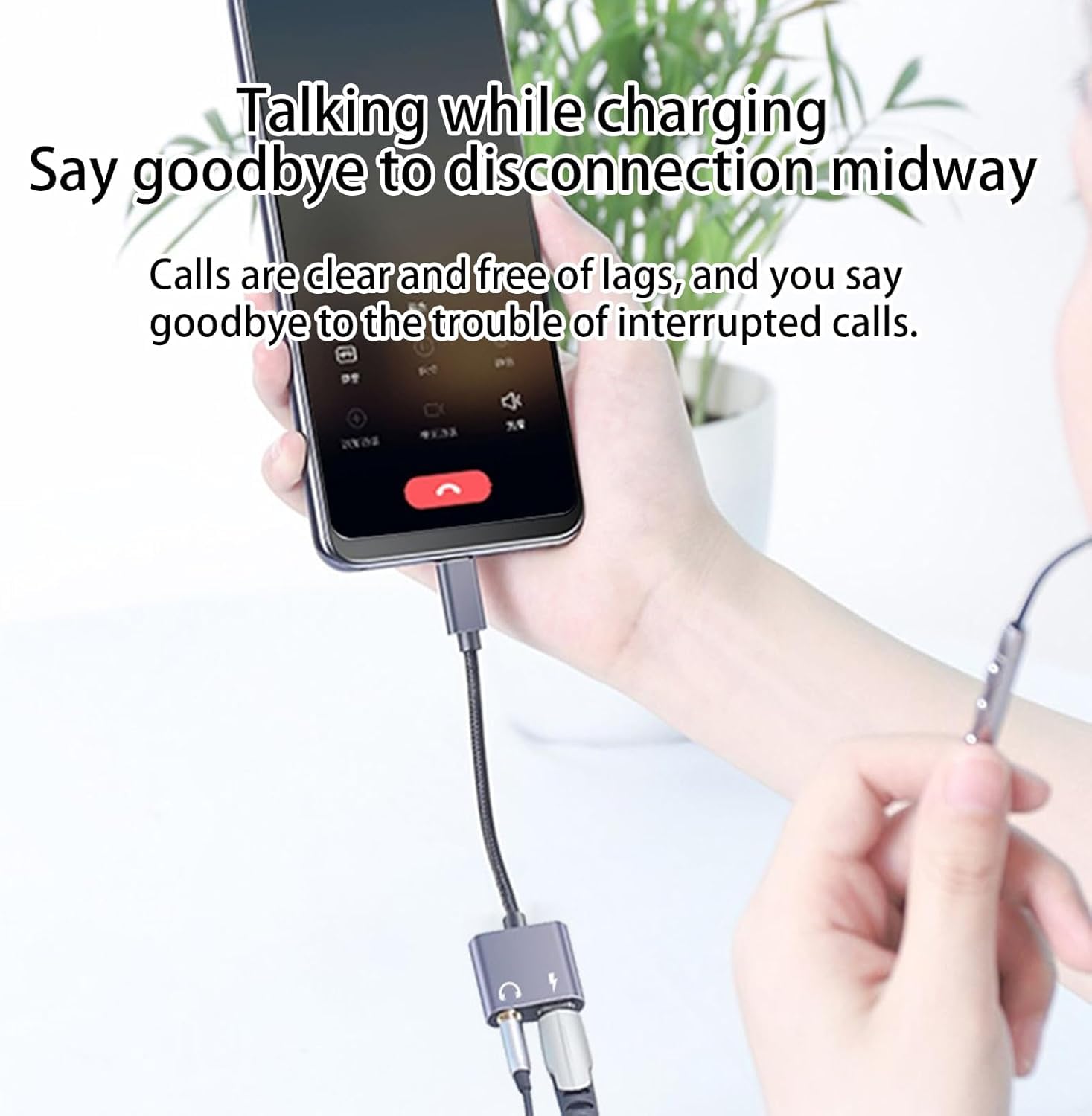 Aux to USB C Audio Adapter Hi-Res Sound | AXYON Charging 
