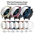 TPU full protective case for Garmin vivoactive6 in various colors on a white background