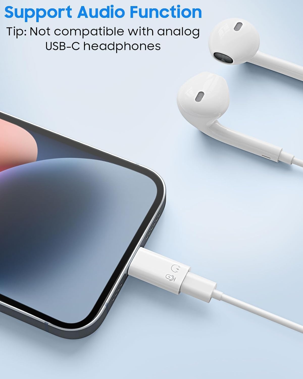 iOS to USB C Adapter 2-Pack Fast Sync & Charging | AXYON Audio