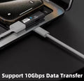 2-in-1 USB C to USB 3.2 Adapter 100W Charging 2-Pack | AXYON 10Gbps Data