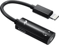 2-in-1 Lightning to Headphone Audio & Charger Adapter black