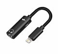 2-in-1 Lightning to Headphone Audio & Charger Adapter black