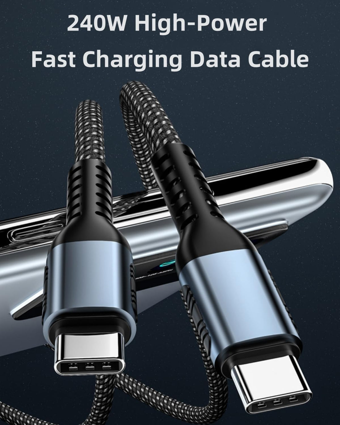 USB-C Fast Charging Cable 60W PD – AXYON Black