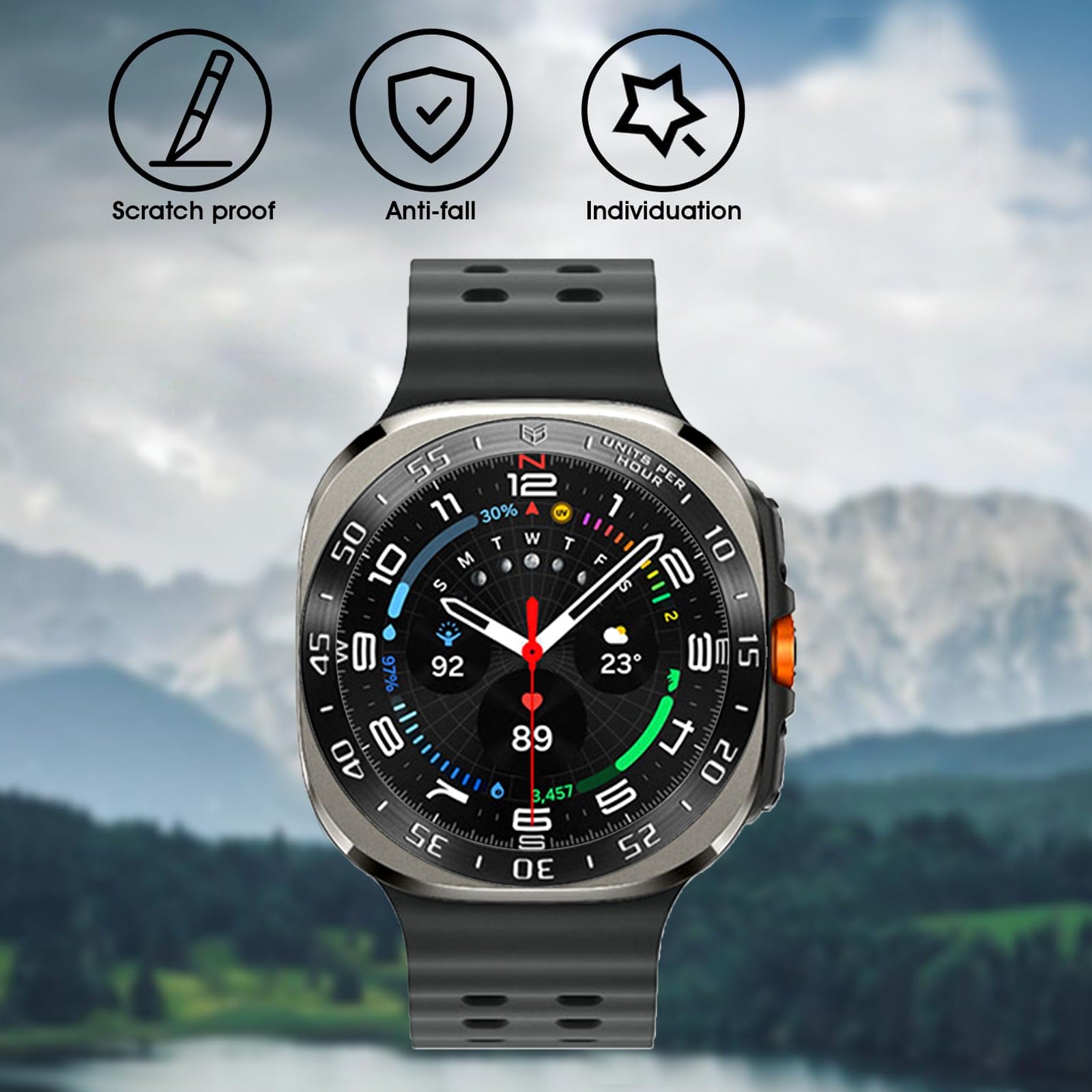 Samsung Galaxy Watch 7 Ultra Bezel Frame | AXYON Anti Fall