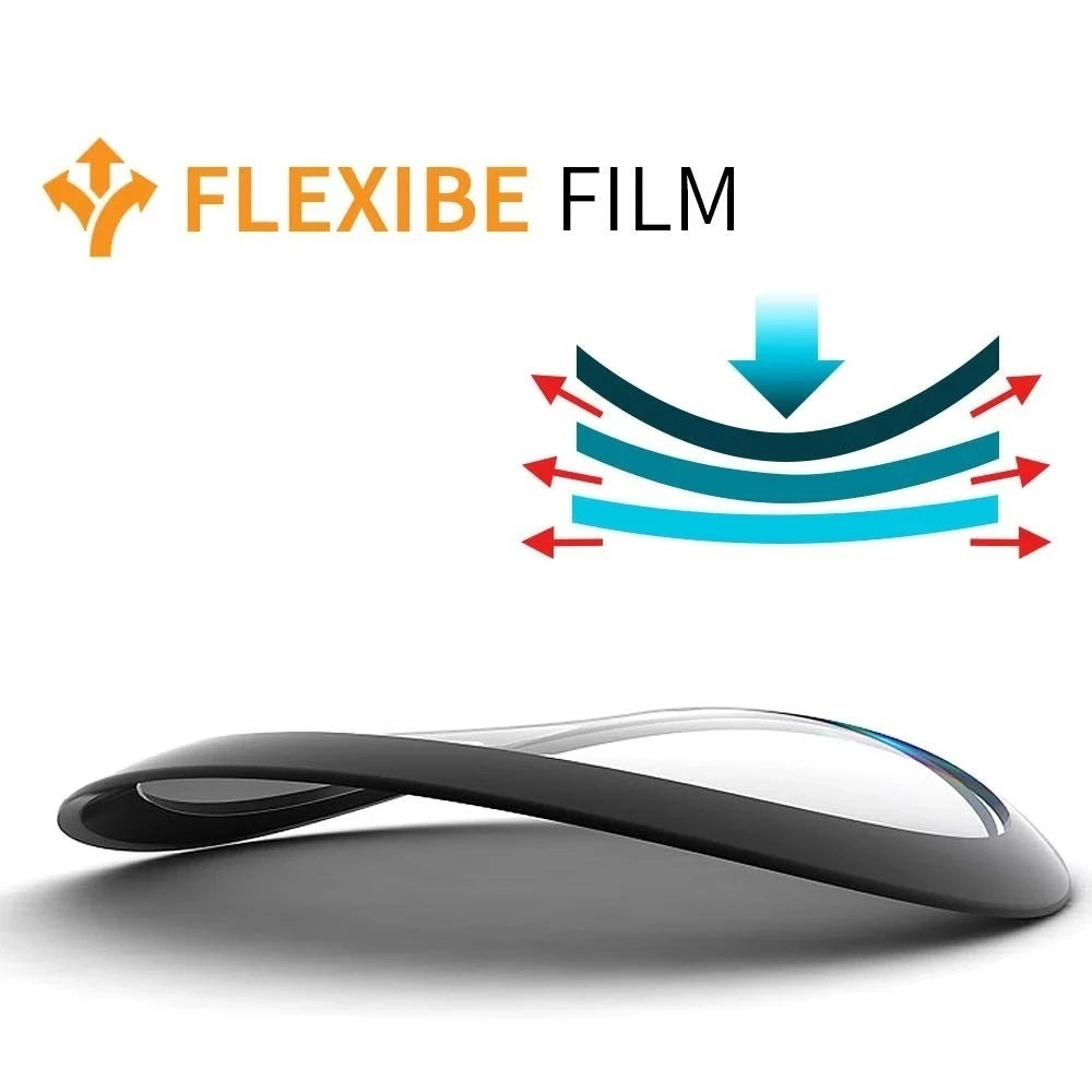 Flexibe film product with a white background and Flexibe logo.