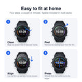 How to fit the AXYON soft film screen protector in 4 steps: clean, peel, align, press
