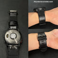 AXYON Garmin leather and silicone hybrid band with a pin buckle, QuickFit 22mm