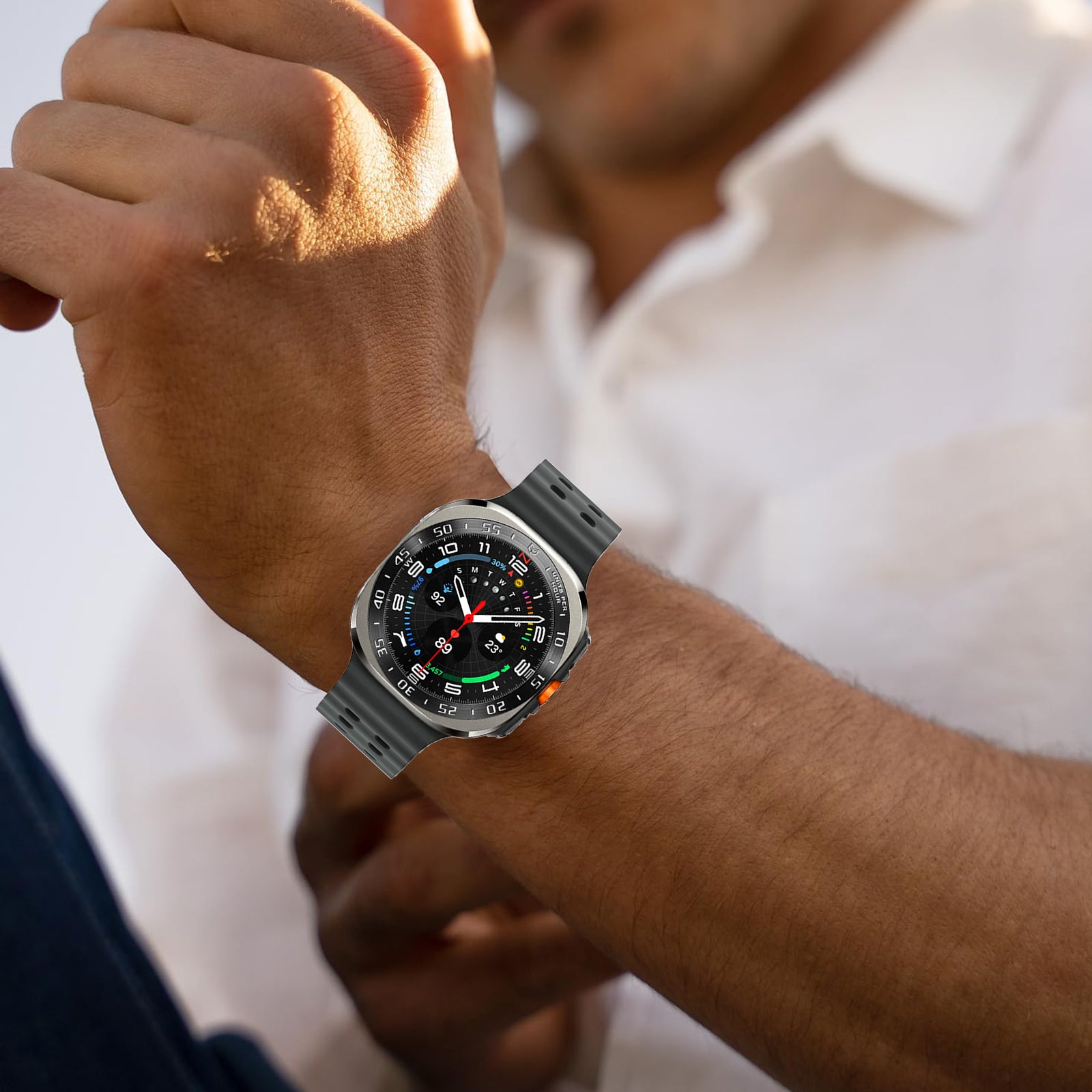 Samsung Galaxy Watch 7 Ultra Bezel Frame | AXYON Hand image