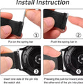 AXYON Garmin Milanese loop band in stainless steel mesh with a magnetic clasp, QuickFit 22mm