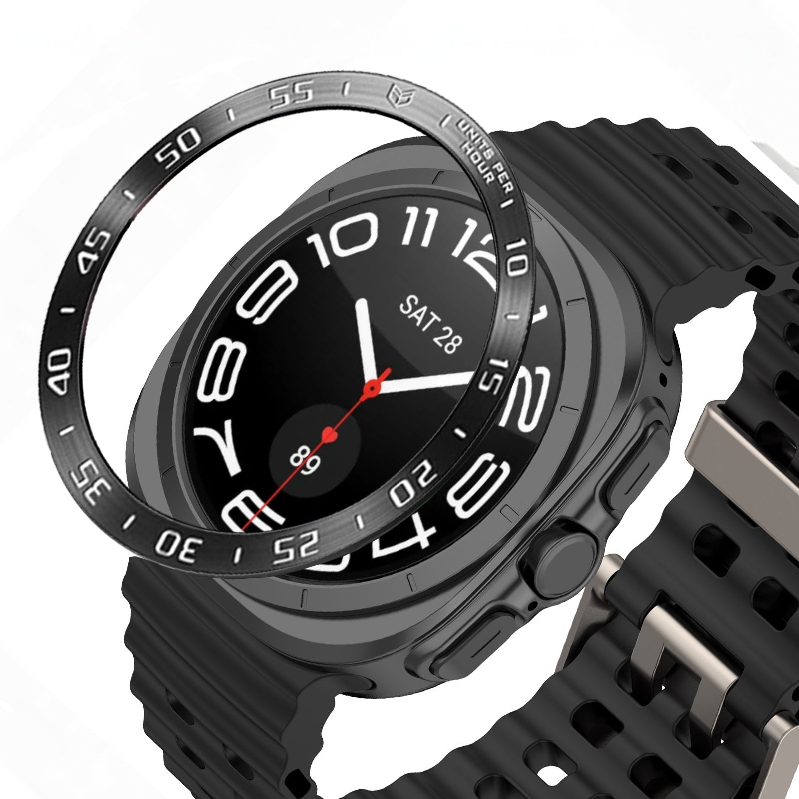 Samsung Galaxy Watch 7 Ultra Bezel Frame | AXYON Black
