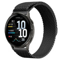 AXYON Garmin Milanese loop band in stainless steel mesh with a magnetic clasp, QuickFit 22mm