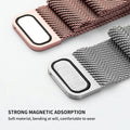 AXYON Garmin Milanese loop band in stainless steel mesh with a magnetic clasp, QuickFit 22mm