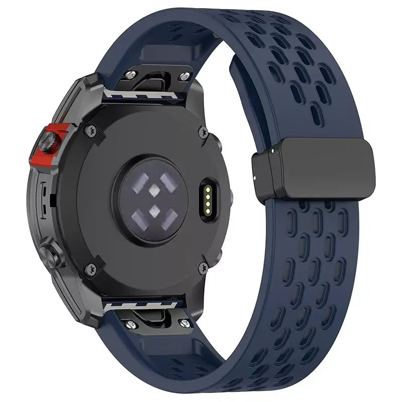 Navy AXYON® Silicone QuickFit Strap for Garmin (20 mm).