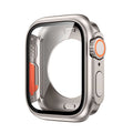 Smartwatch with a clear case on a white background